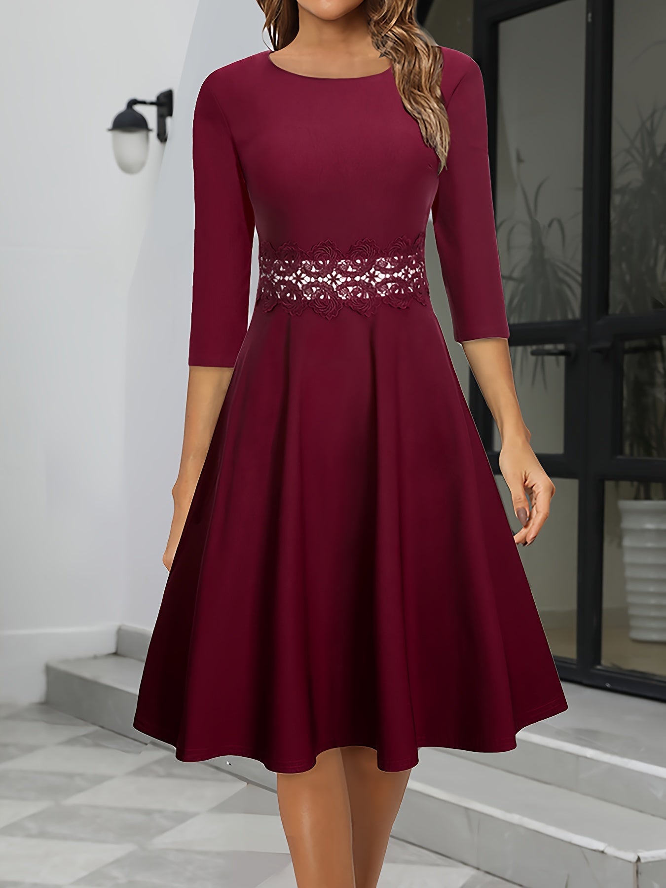 Elegant Midi Evening Dress for Women | Formal Classic Style