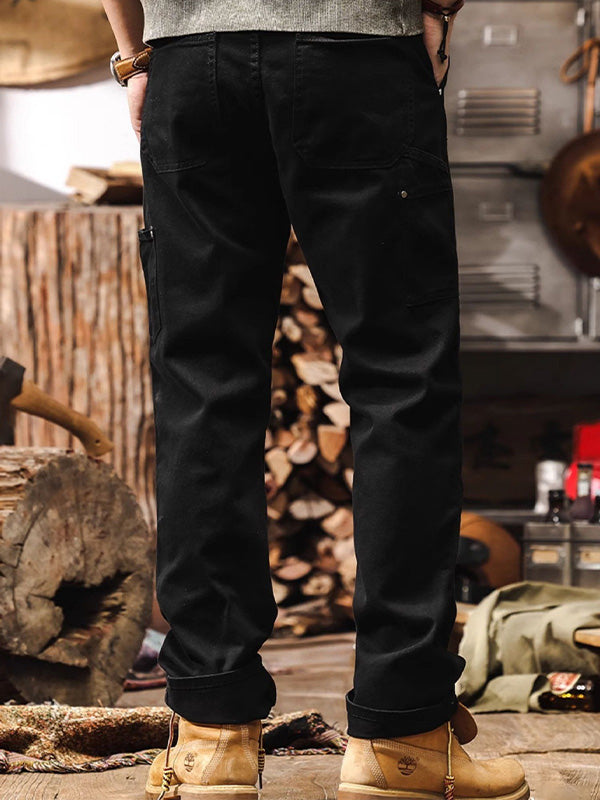 Men's Straight Cargo Trousers | Retro