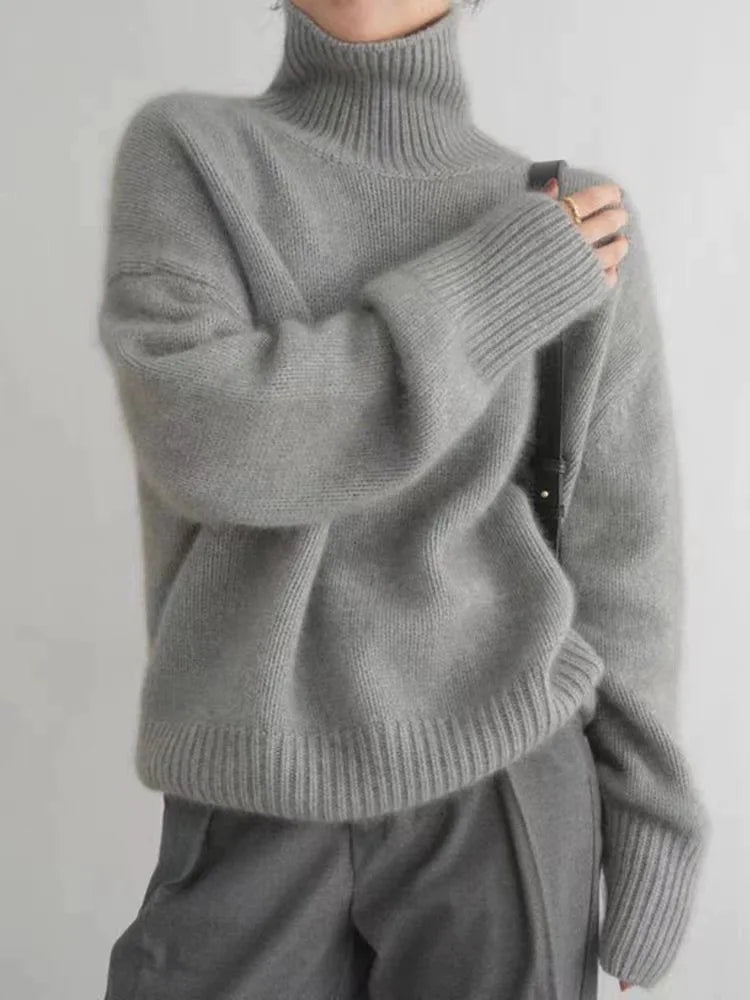 Women's High-Neck Sweater | Cashmere