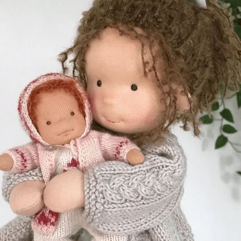 Handmade Cotton Waldorf Doll for Creative Play