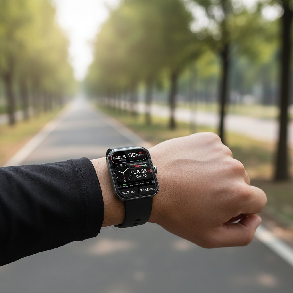 Health Monitoring Watch – Non-Invasive Blood Sugar Measurement & Real-Time Vital Signs Tracking