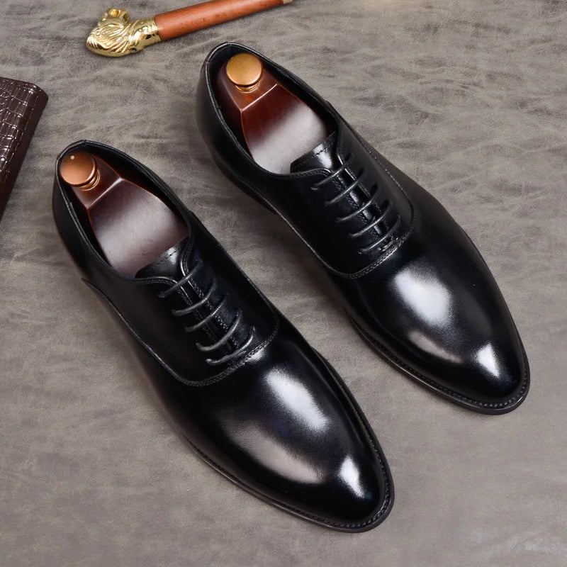 Men's Italian Faux Leather Shoes Oxfords for Formal Occasions