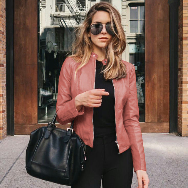 Women's Leather Jacket | Slim