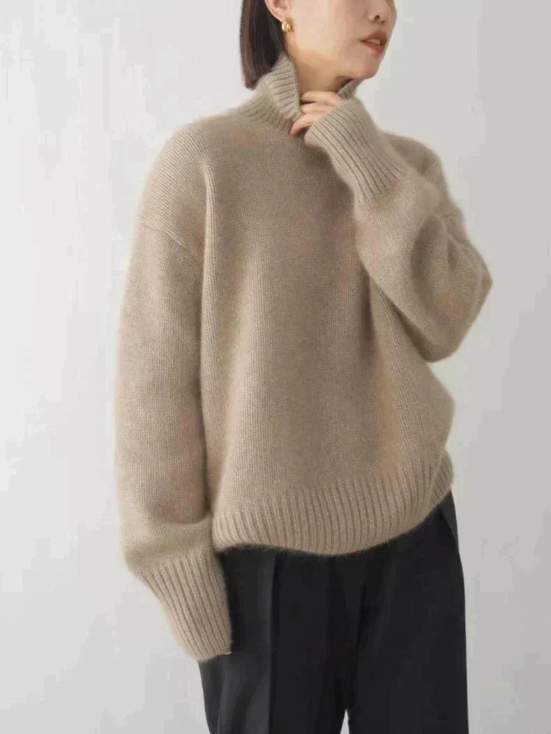 Women's High-Neck Sweater | Cashmere