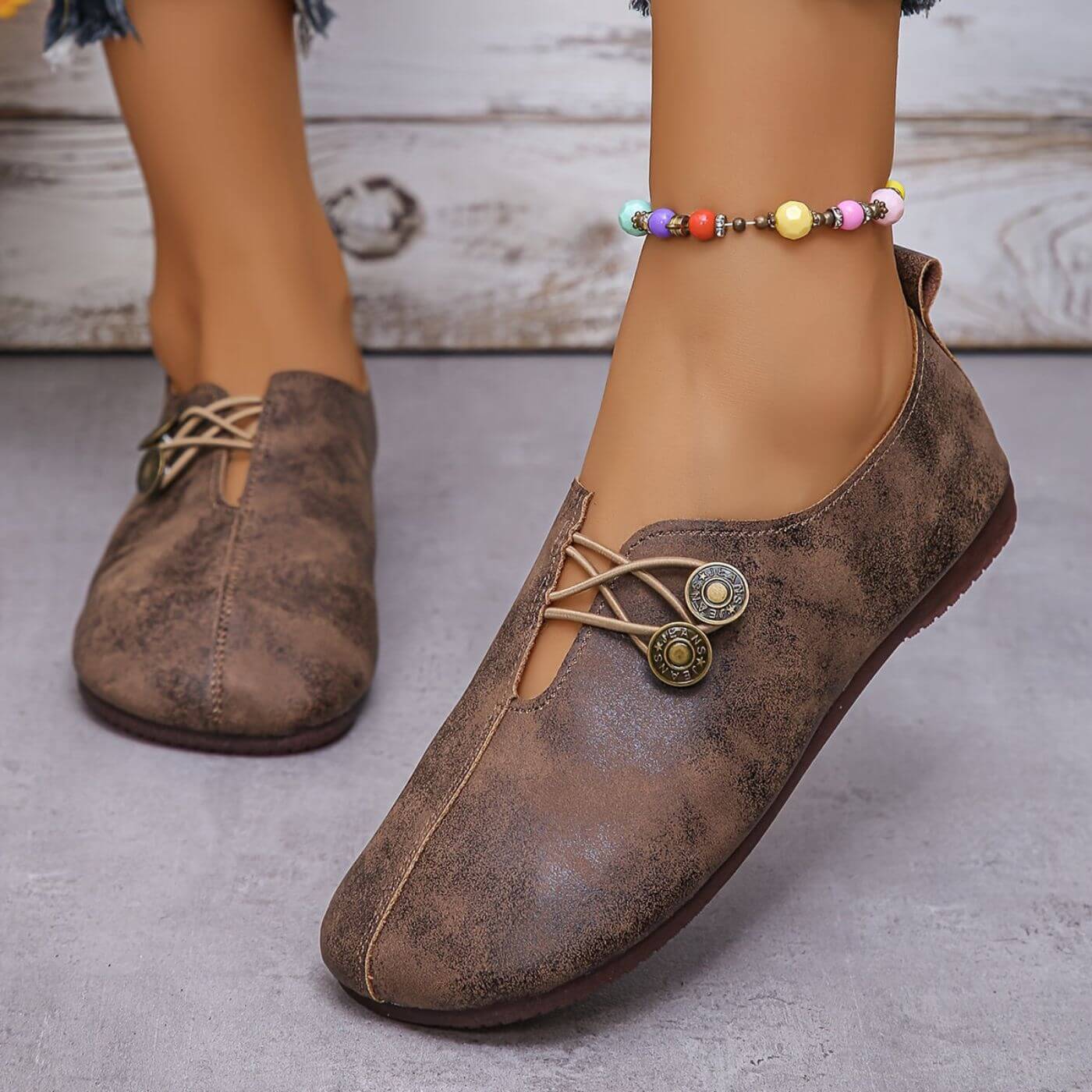 Women's Slip On Shoes | Button