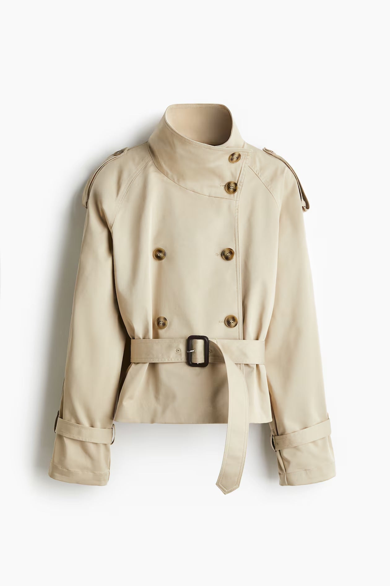 Women's Double Button Trench Coat | Belt