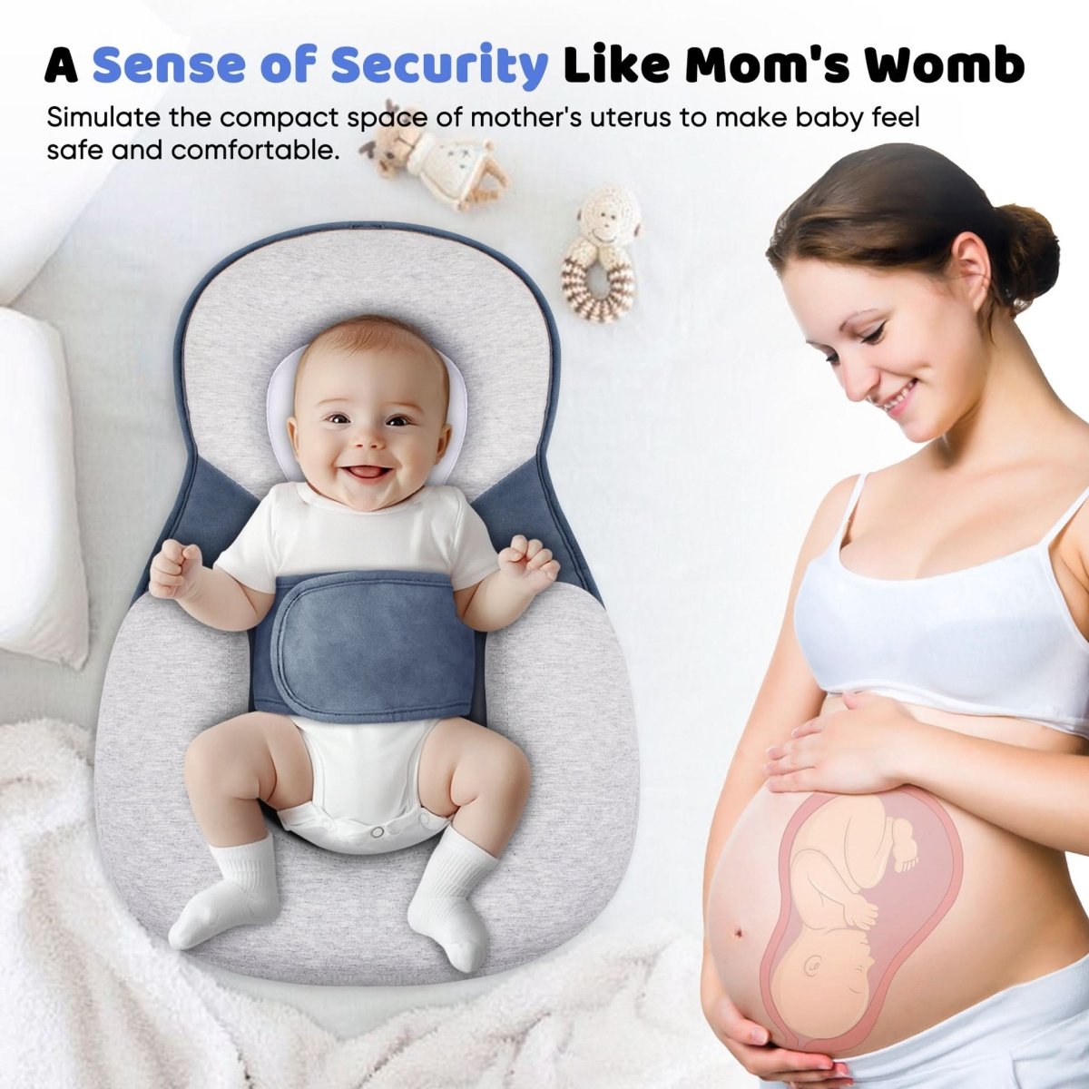 Ergonomic Baby Pillow – Safe Sleep Solution for Infants