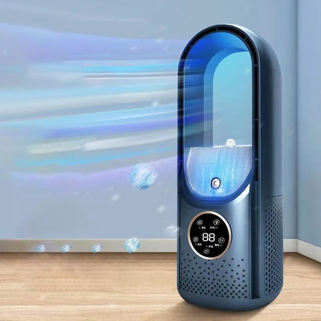 Silent Bladeless Portable Air Conditioner: Ergonomic Design for Home and Office Use