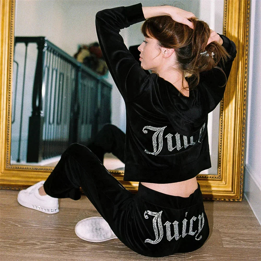 Women's Two-Piece Suit Tracksuit | Velvet