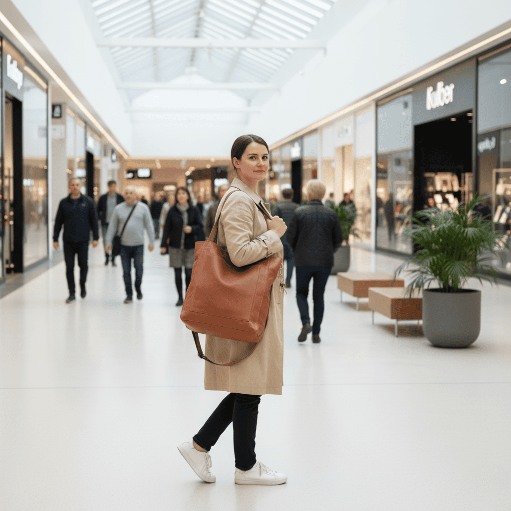 Women's Shoulder Bag Crafted from Soft Faux Leather