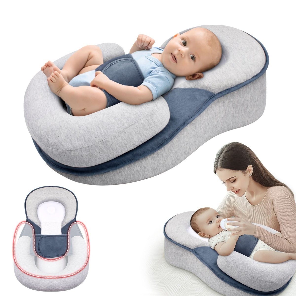 Ergonomic Baby Pillow – Safe Sleep Solution for Infants