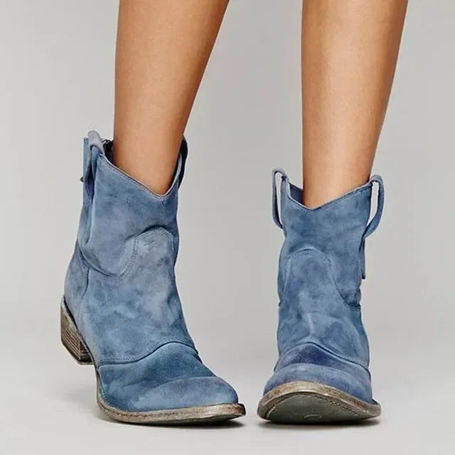 Women's Western Ankle Boots | Suede