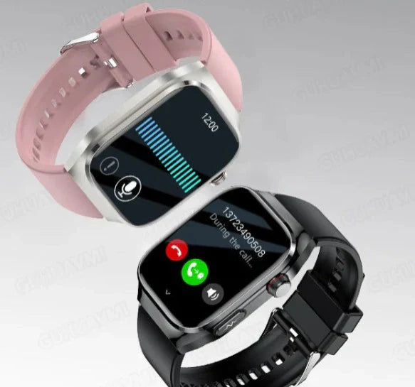 Smartwatch for Blood Sugar Monitoring, ECG, Uric Acid Measurement, Bluetooth Connectivity