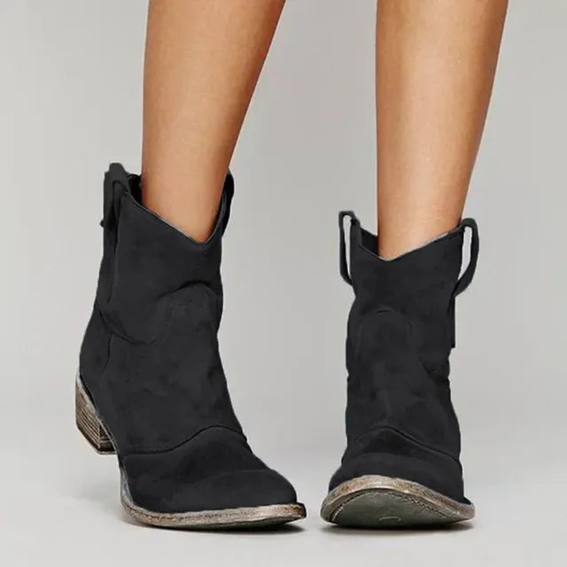 Women's Low Heels Boots | Suede