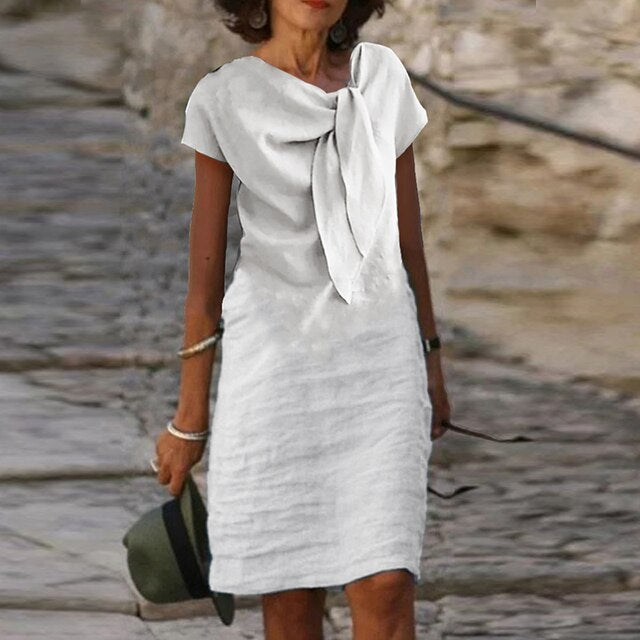 Mini Short Sleeve Evening Dress for Women | Elegant Party Style