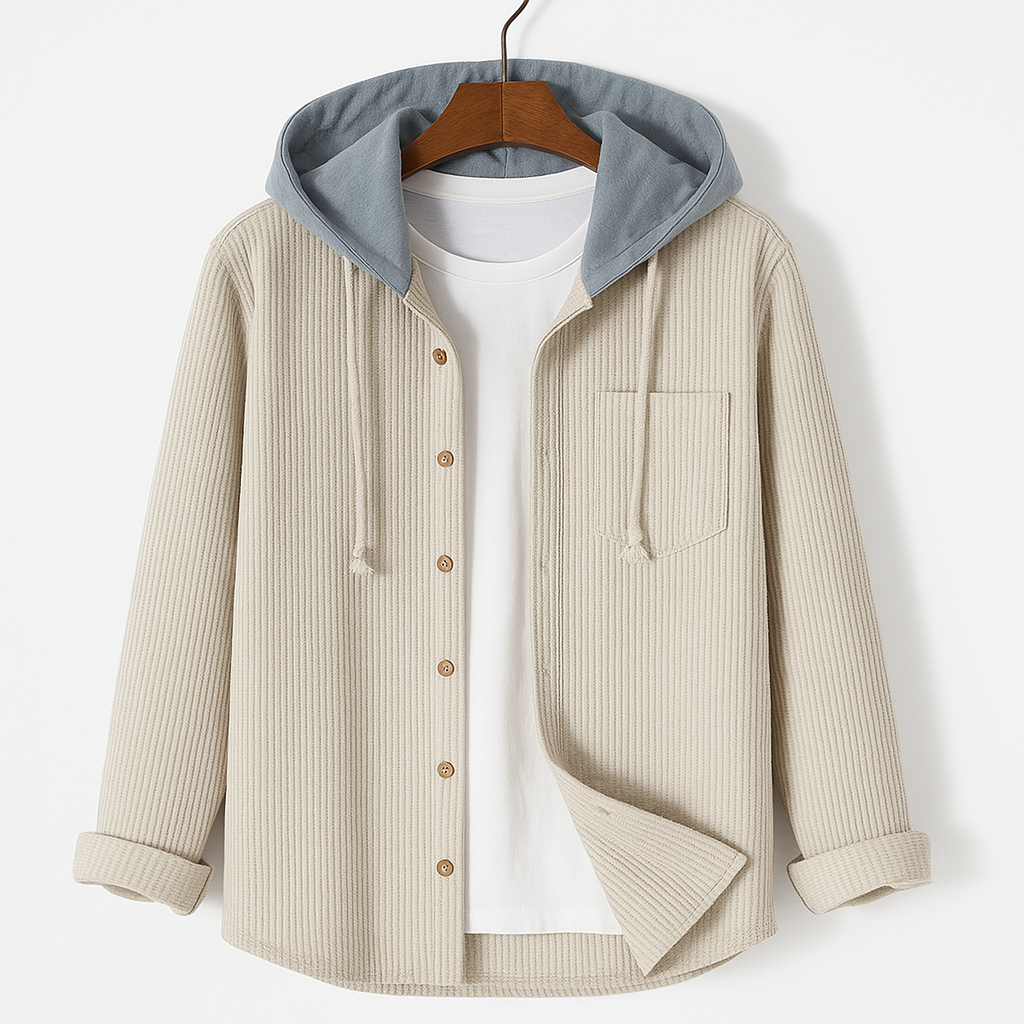 Men's Waffle Jacket | Hooded
