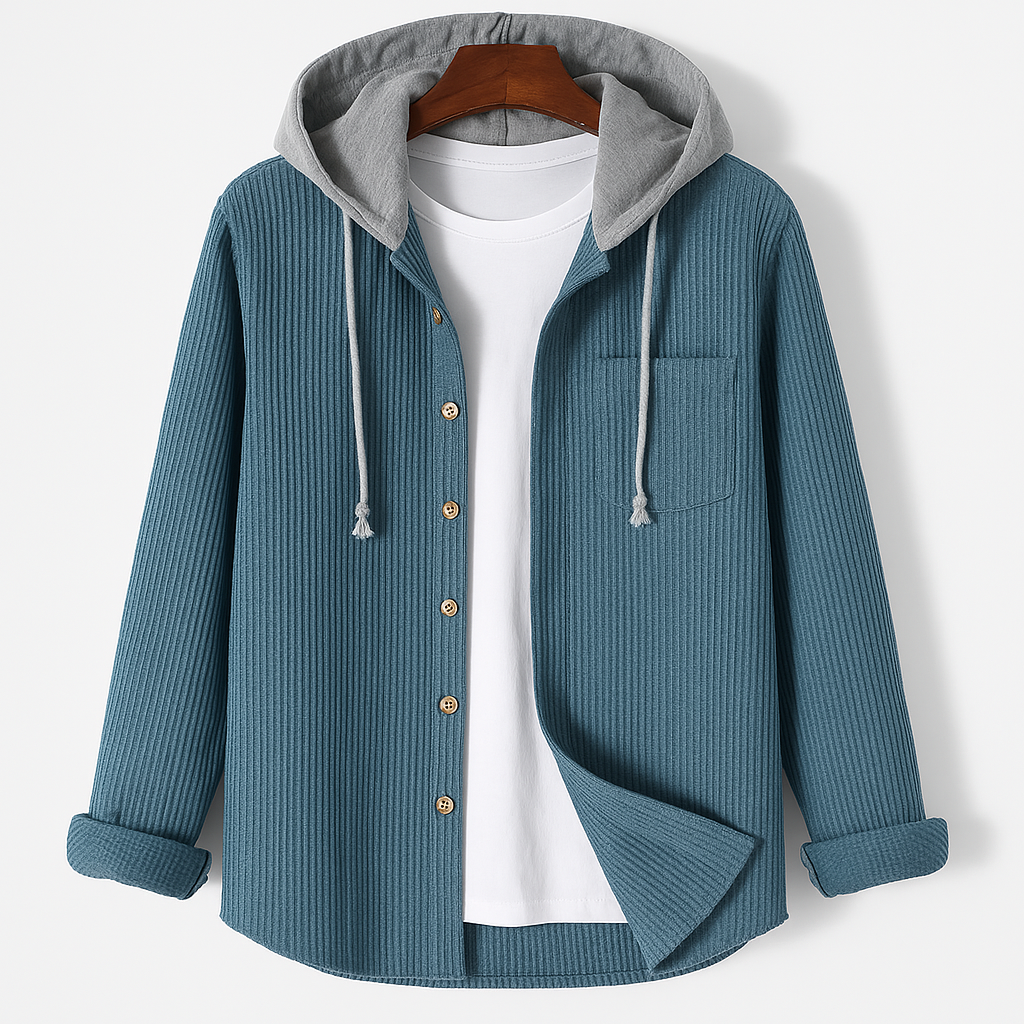 Men's Waffle Jacket | Hooded