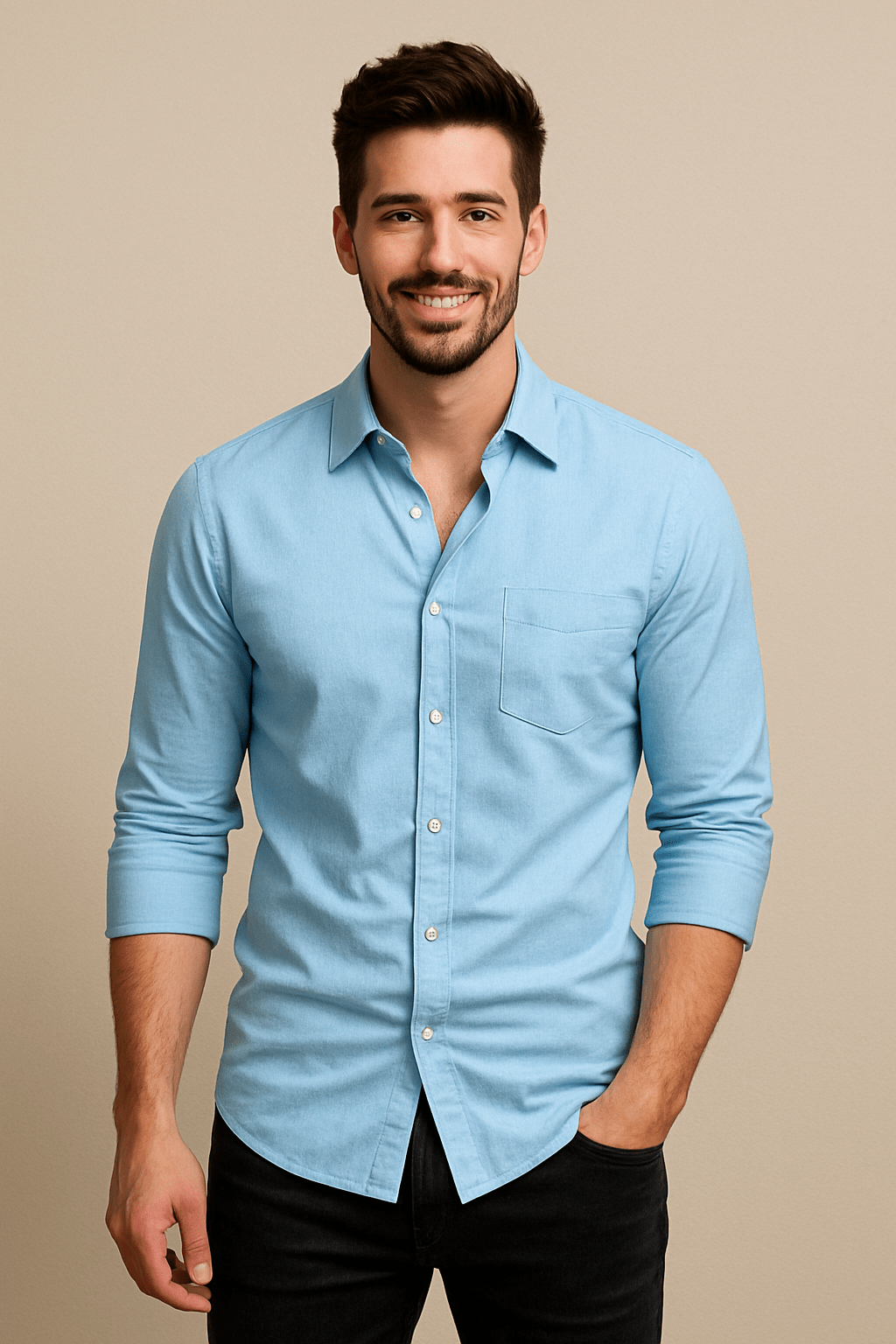 Men's Breathable Stretch Shirt | Long-Sleeve