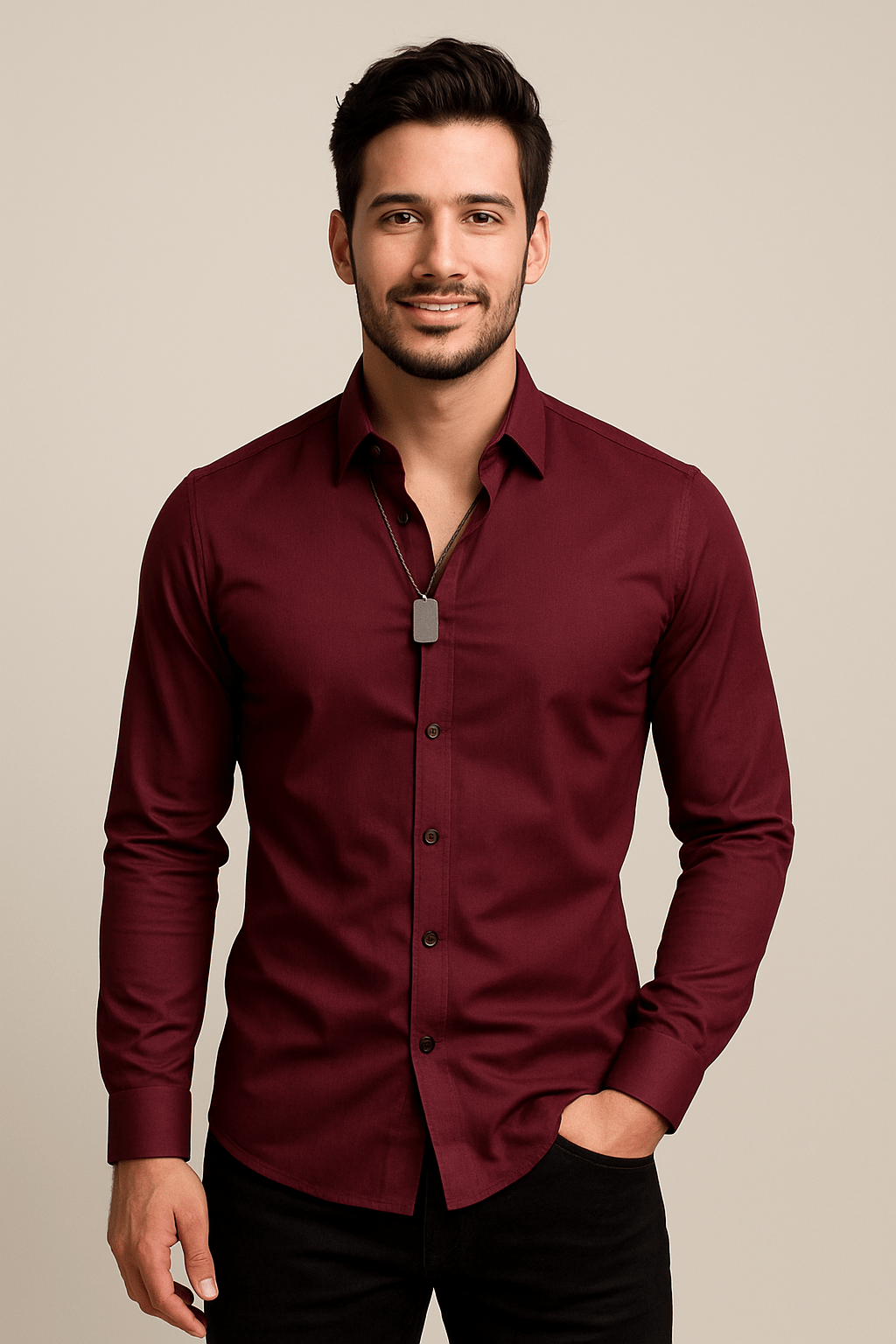 Men's Breathable Stretch Shirt | Long-Sleeve