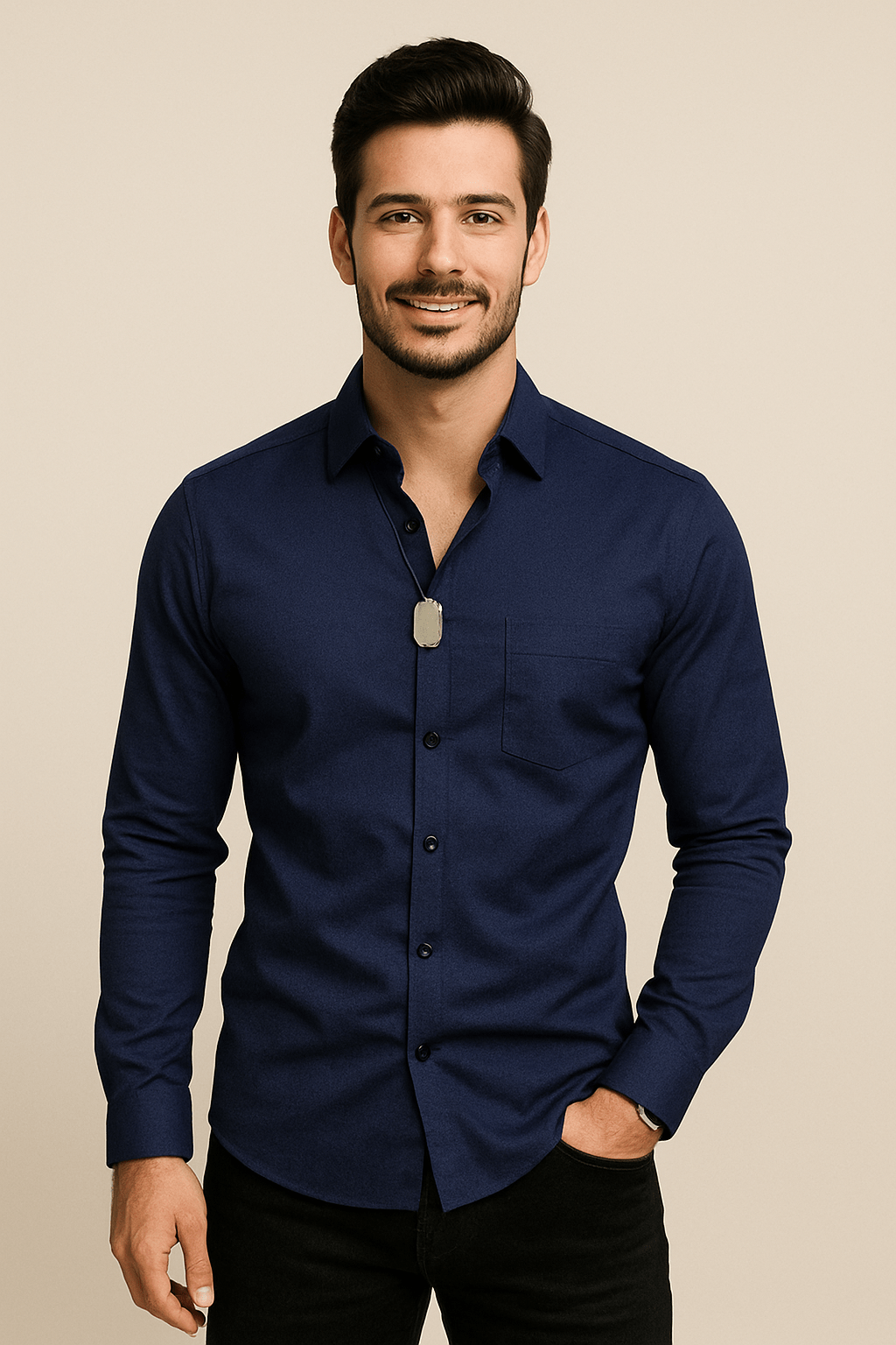 Men's Breathable Stretch Shirt | Long-Sleeve