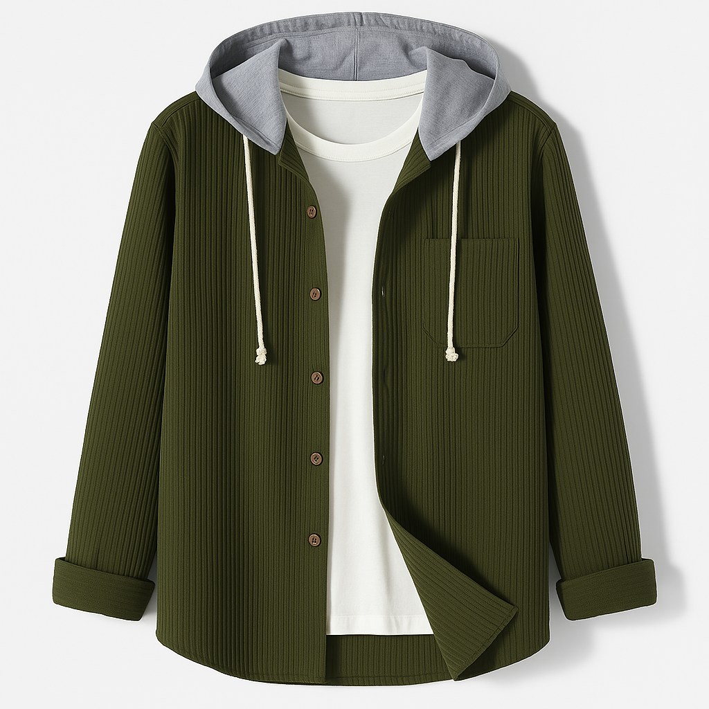 Men's Waffle Jacket | Hooded