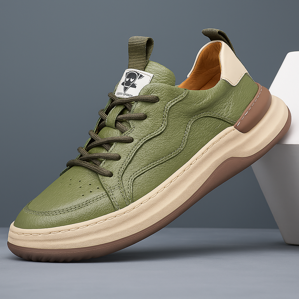 Men's Leather Trainers | Leisure