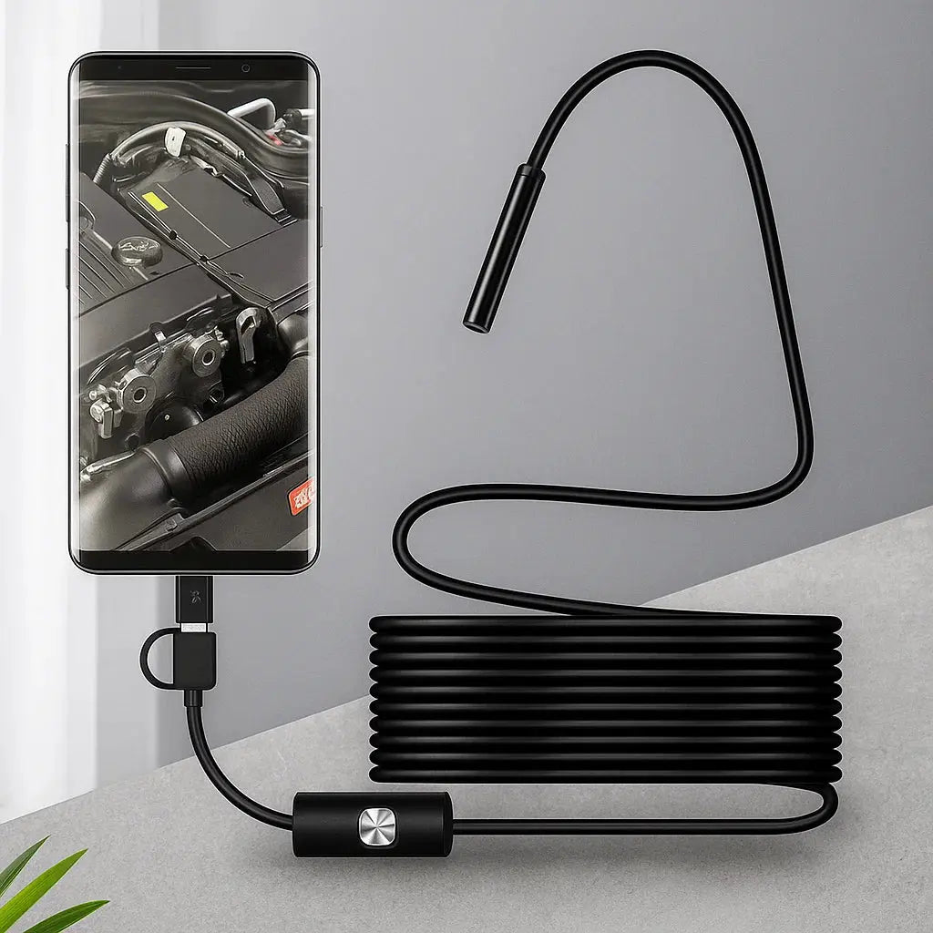 5m Cable Inspection Camera with Endoscope Functionality for Mobile Devices