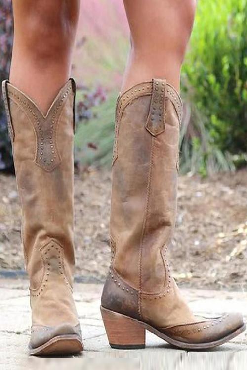 Women's Chunky Heels Boots | Rivet