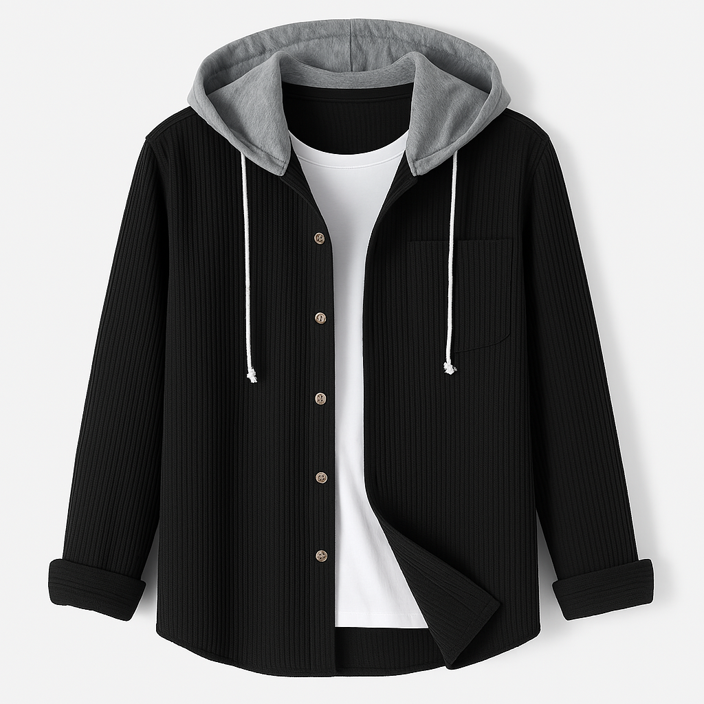 Men's Waffle Jacket | Hooded