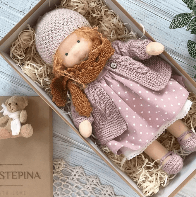 Handcrafted Winter Cuddle Doll