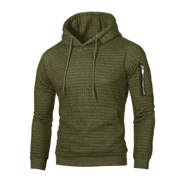 Men's Side Zipper Hoodie | Slimming