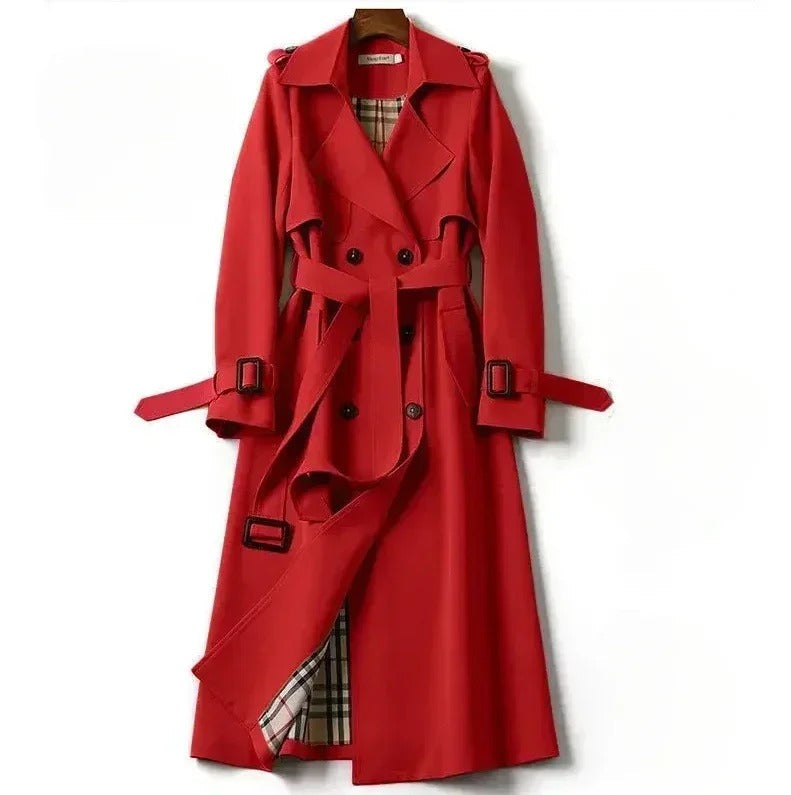Women's Belt Trench Coat | Windproof