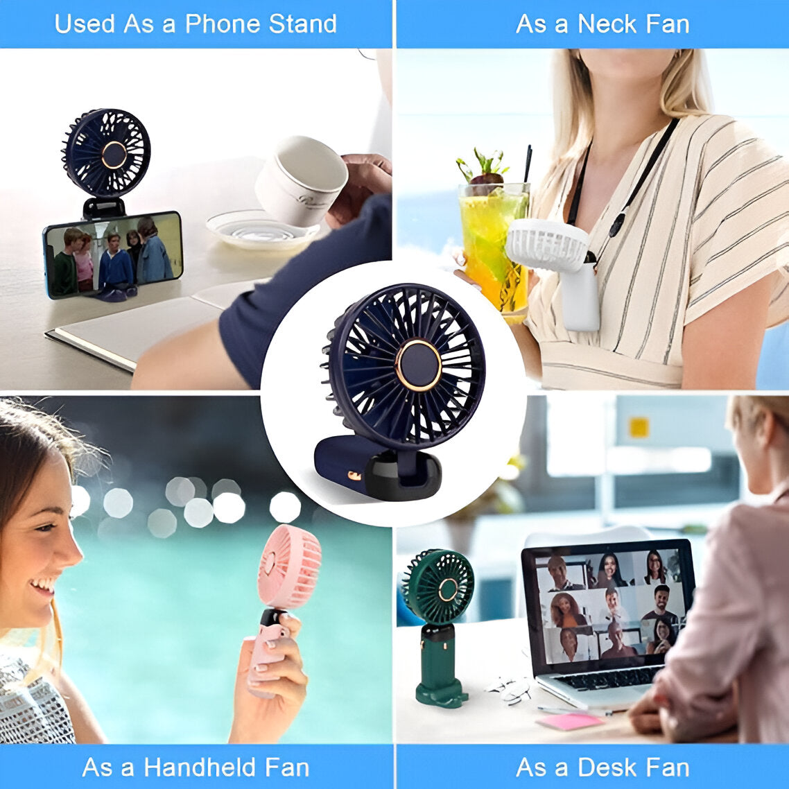 Portable Rechargeable Hand Fan