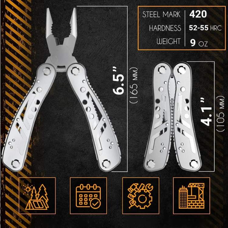 24-Tool Multifunctional Stainless Steel Wire Cutter