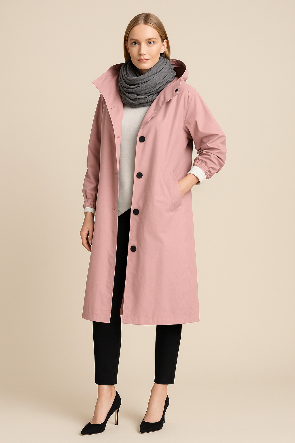Women's Hooded Trench Jacket | Long