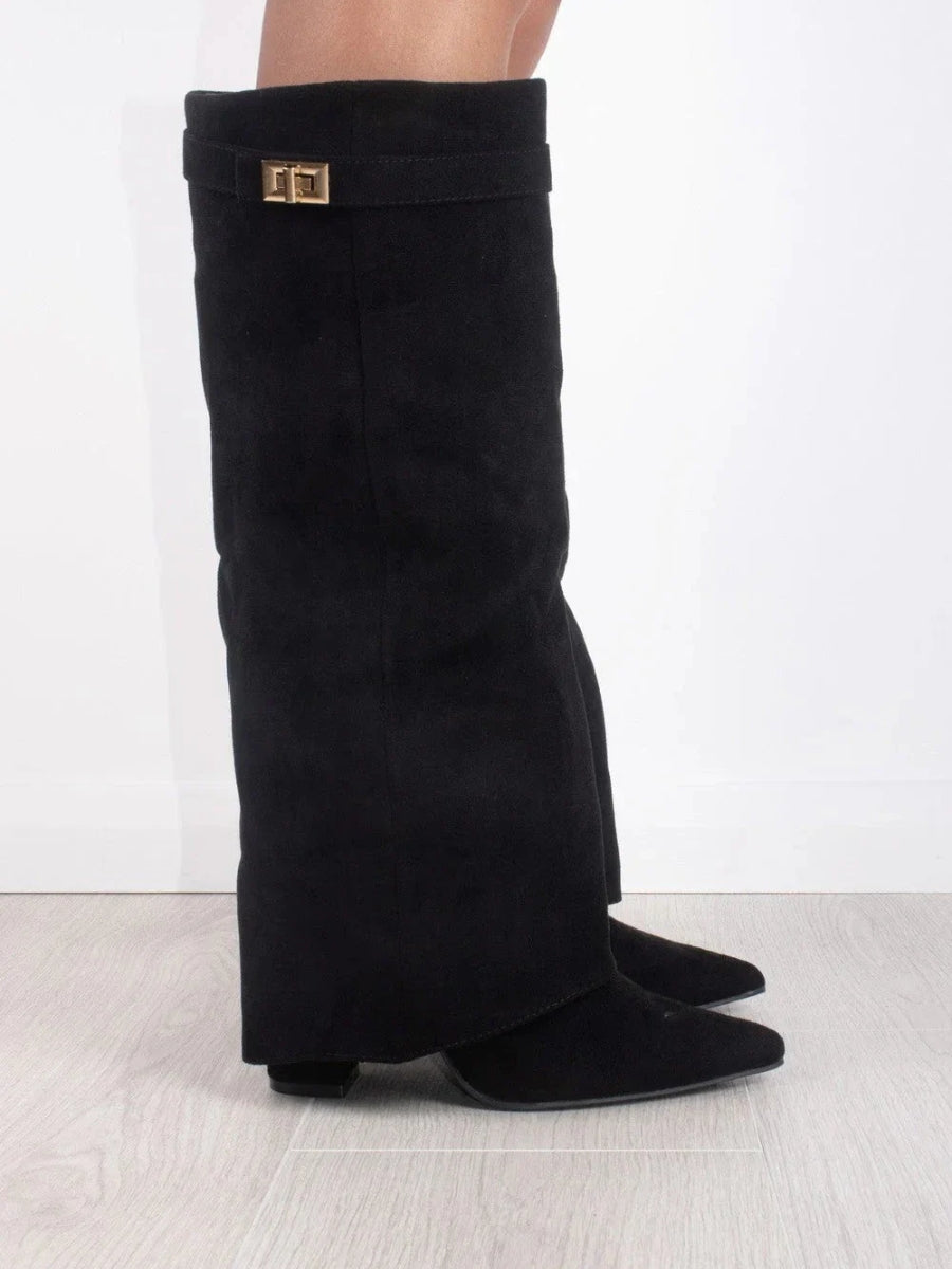 Women's Buckle Knee High Boots | Winter